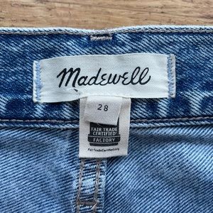 Madewell pleated straight leg jeans